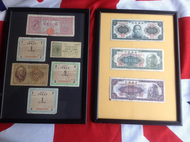 Image 2 of World war 1/2 foreign bank notes.