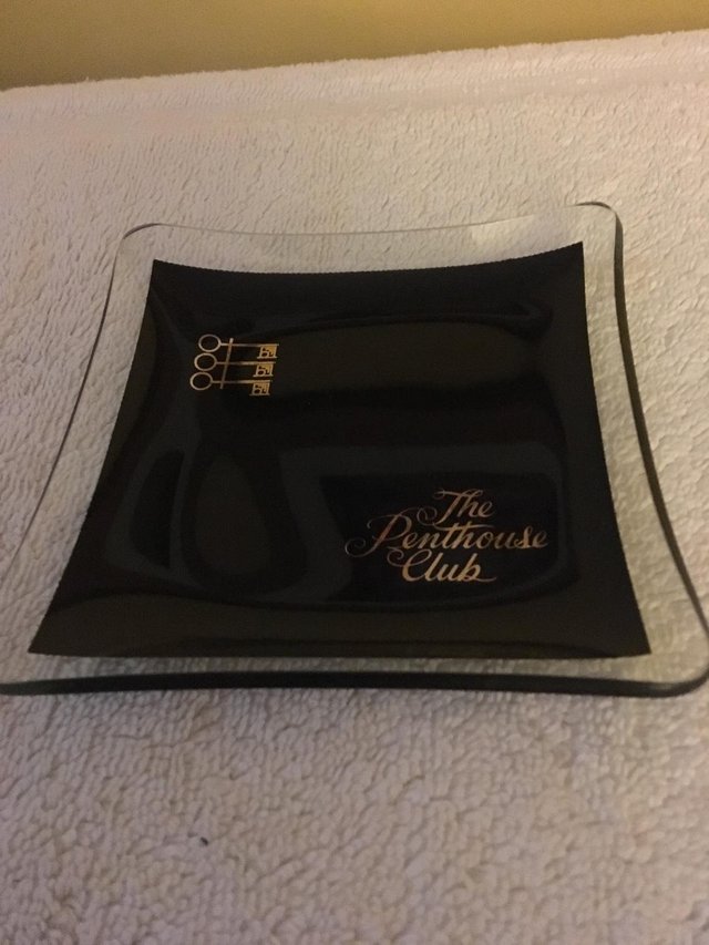 Preview of the first image of The Penthouse Club black ashtray.