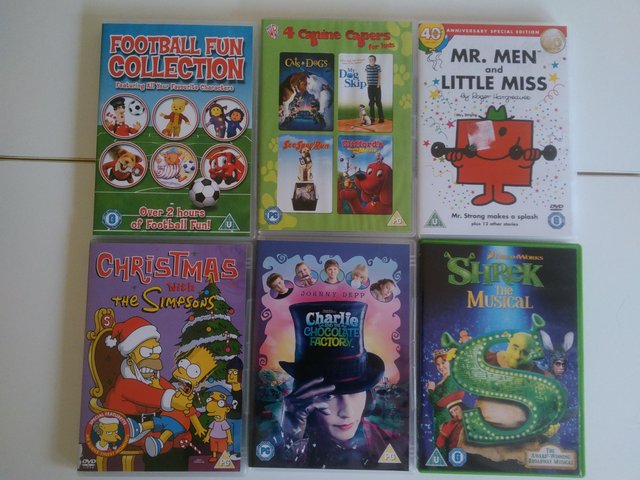 Preview of the first image of Six Children's DVD's £1 each or 6 for £3.