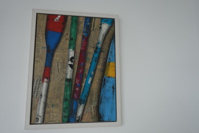 Image 2 of Original Paintings of Rowing Oars
