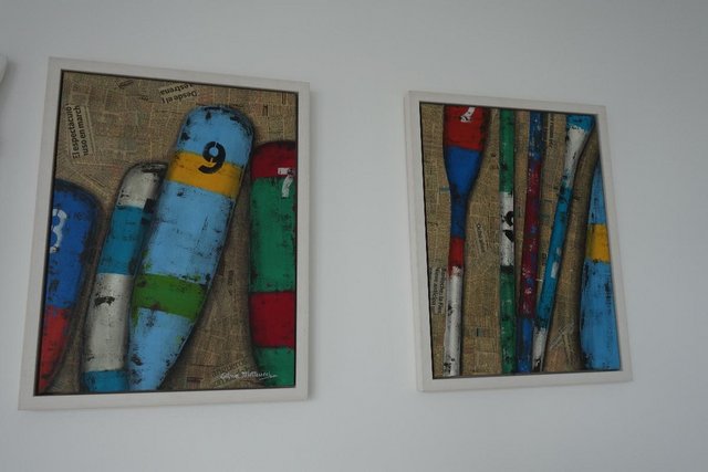 Image 3 of Original Paintings of Rowing Oars