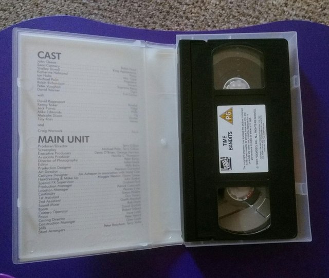 Image 2 of Time Bandits VHS Video Tape (Rare, Collectable, 1981)