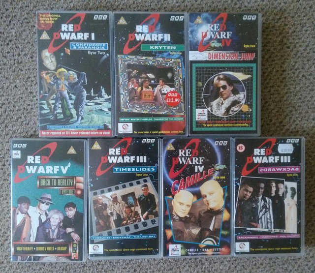 Preview of the first image of 7 Red Dwarf VHS Video Tapes (Collectable 1991) All 7 £5.
