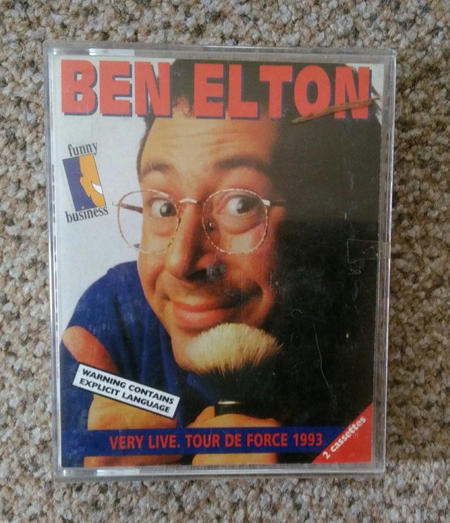 Preview of the first image of Ben Elton 'Very Live Tour De Force'  Double Audio Cassette 1.