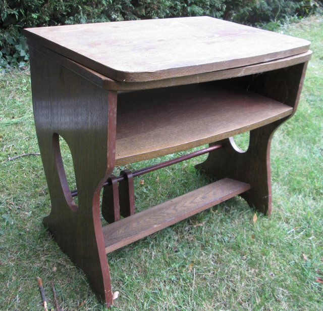 Image 2 of Wooden Swivel TV stand/table