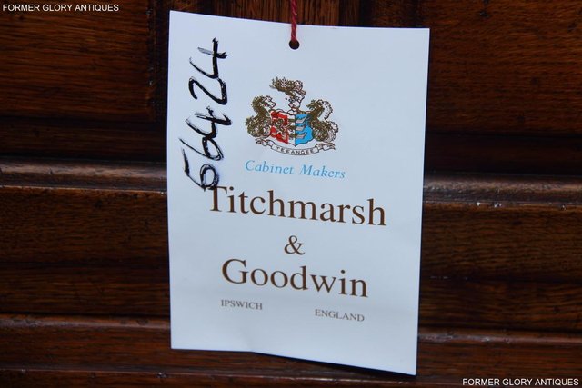 Image 56 of TITCHMARSH & GOODWIN SOLID OAK CORNER TV CABINET DVD STAND