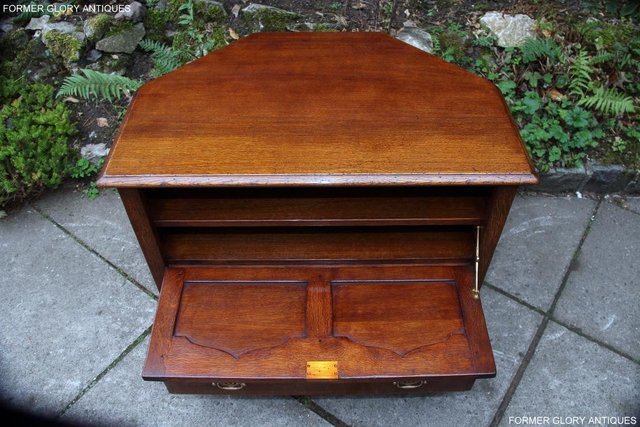 Image 62 of TITCHMARSH & GOODWIN SOLID OAK CORNER TV CABINET DVD STAND