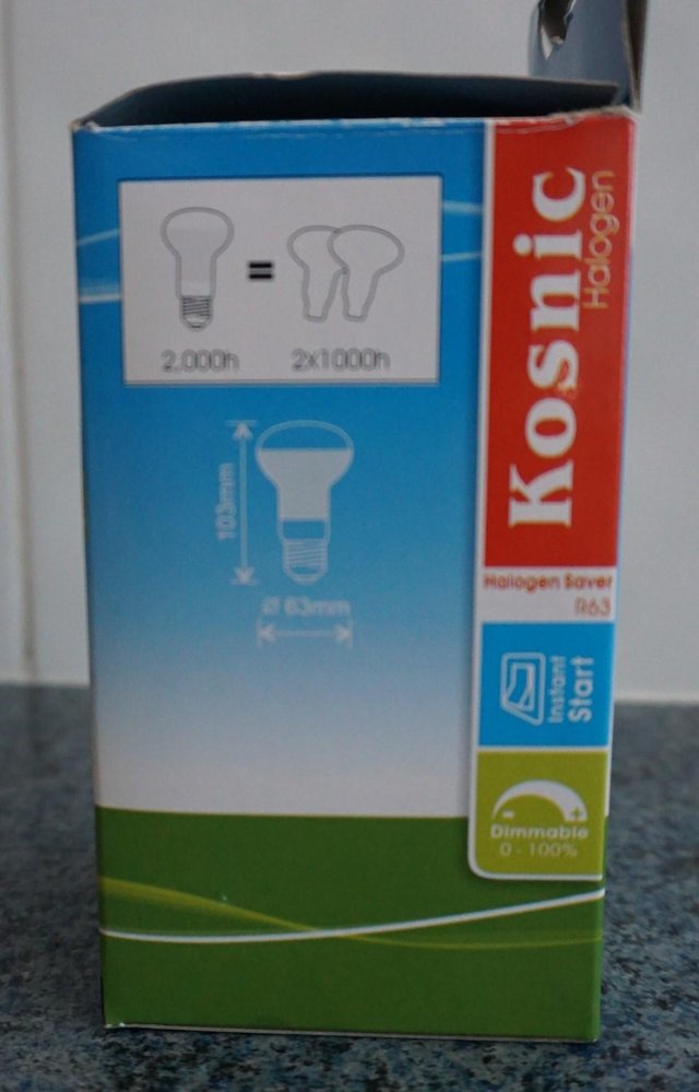 Image 2 of Kosnic R80 E27 ES .Halogen Bulbs