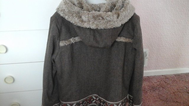Image 2 of Coat - ladies- M & S Per Una hooded