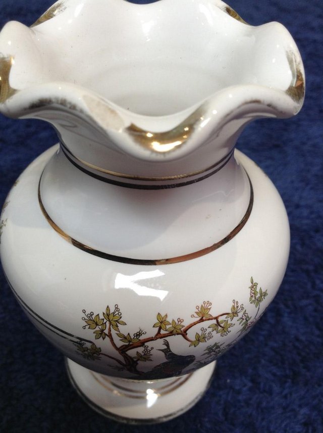 Image 3 of 24carat gold decorated small vase