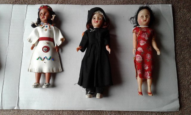 Image 2 of Vintage Nationality Dolls various