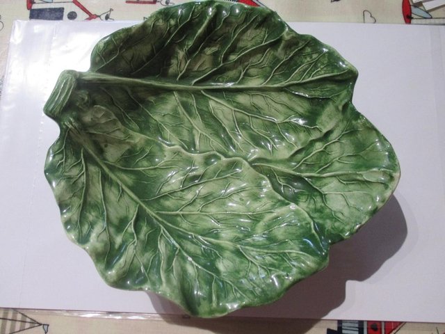 Preview of the first image of Vintage Cabbage Leaf Bowl.