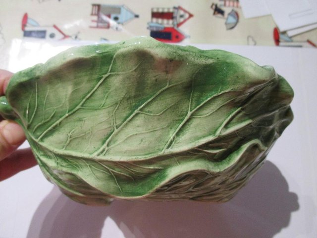 Image 2 of Vintage Cabbage Leaf Bowl