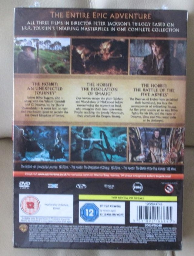 Image 2 of DVDS BOXED SET THE HOBBIT NEW/PACKAGED