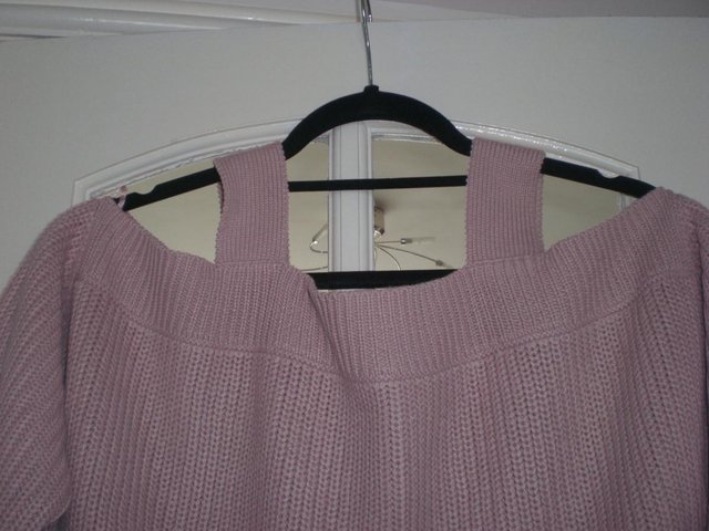 Image 2 of Ladies Dark Pink, Off-Shoulder Top, size 12