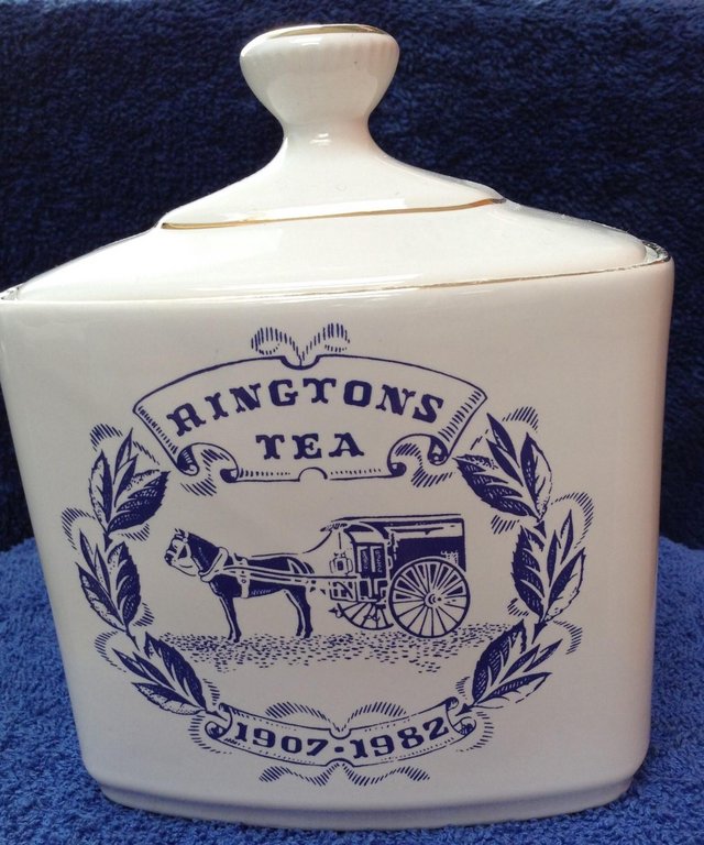 Preview of the first image of Ringtons tea caddy.