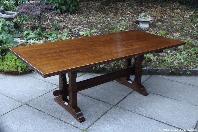 Image 40 of A NIGEL RUPERT GRIFFITHS OAK DINING SET TABLE & SIX CHAIRS
