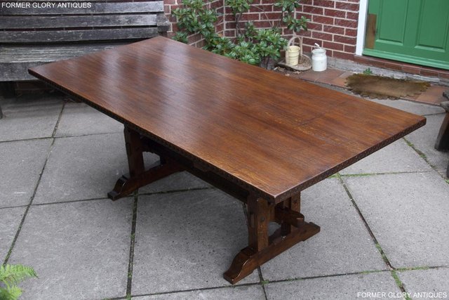 Image 46 of A NIGEL RUPERT GRIFFITHS OAK DINING SET TABLE & SIX CHAIRS