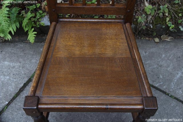 Image 70 of A NIGEL RUPERT GRIFFITHS OAK DINING SET TABLE & SIX CHAIRS
