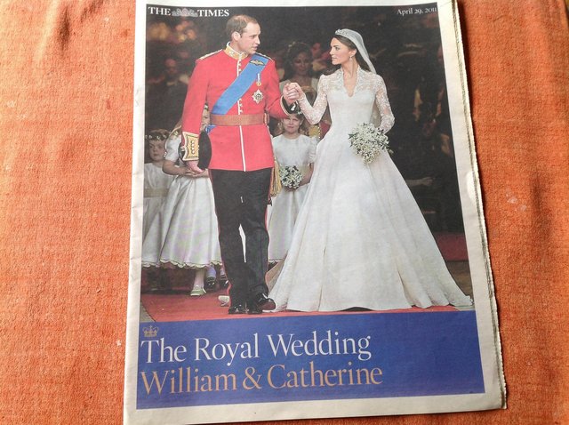 Preview of the first image of News paper Souvenir- Royal Wedding.