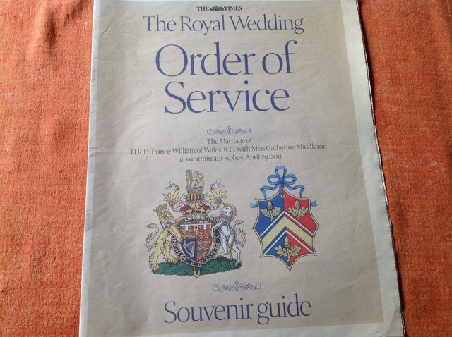 Image 3 of News paper Souvenir- Royal Wedding