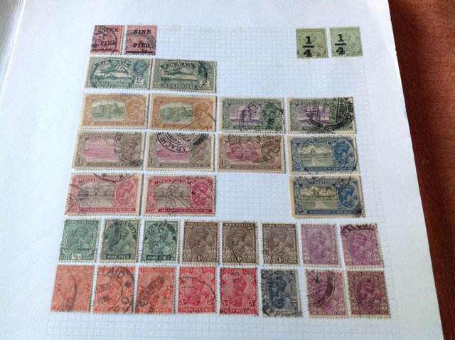Image 5 of Album containing stamps of India from 1800s to 1980s