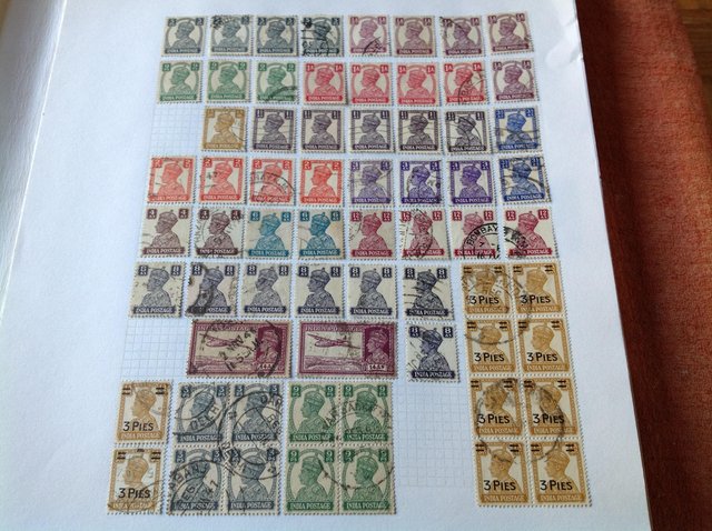 Image 6 of Album containing stamps of India from 1800s to 1980s