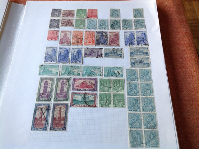 Image 8 of Album containing stamps of India from 1800s to 1980s