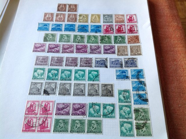 Image 13 of Album containing stamps of India from 1800s to 1980s