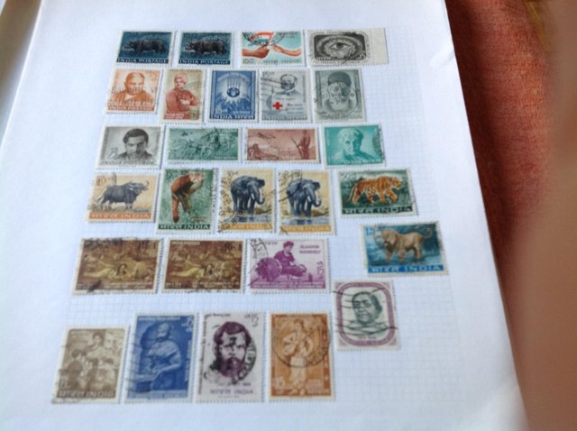 Image 14 of Album containing stamps of India from 1800s to 1980s