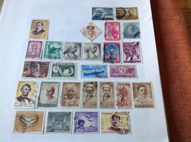 Image 17 of Album containing stamps of India from 1800s to 1980s