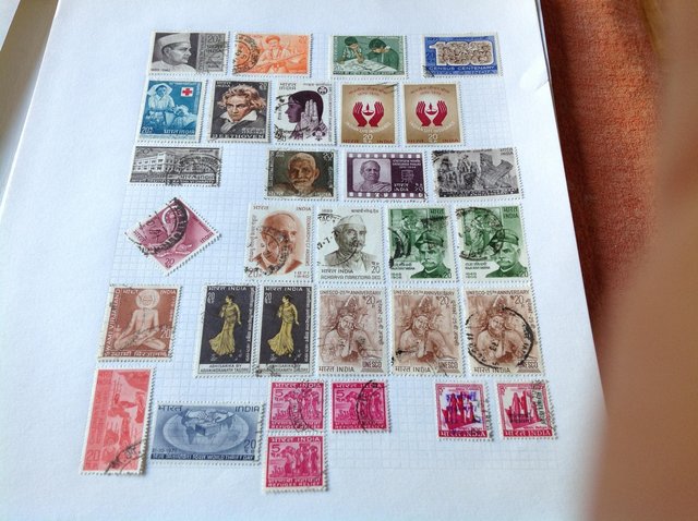 Image 18 of Album containing stamps of India from 1800s to 1980s