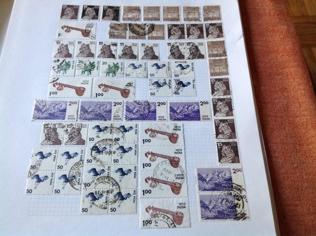 Image 24 of Album containing stamps of India from 1800s to 1980s