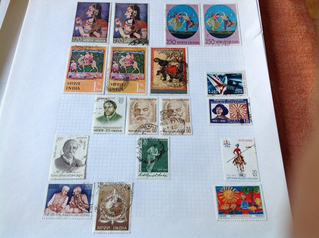 Image 27 of Album containing stamps of India from 1800s to 1980s