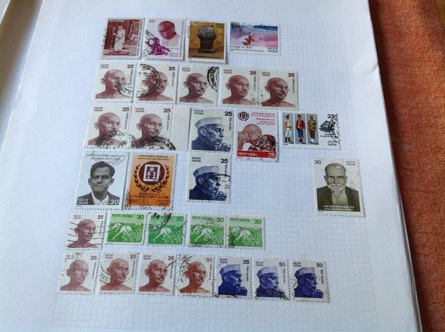 Image 30 of Album containing stamps of India from 1800s to 1980s