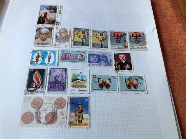 Image 31 of Album containing stamps of India from 1800s to 1980s