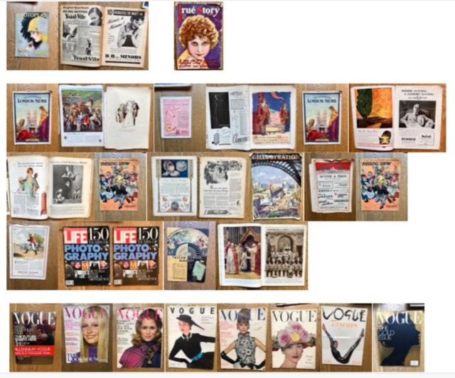 Preview of the first image of Various vintage Vogue and other collectable magazines.
