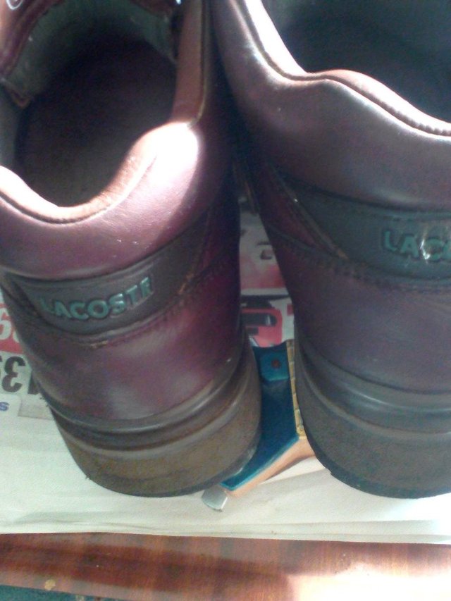 Preview of the first image of Lacoste Quality Leather Uppers Mens Boots used.