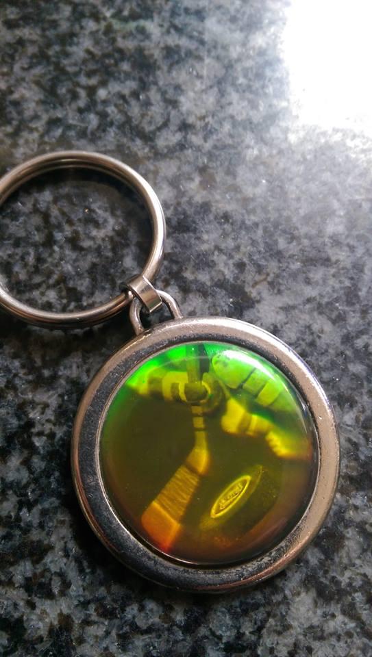 Preview of the first image of Ice hockey hologram keyring.