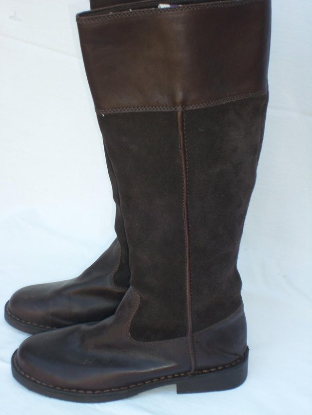 Preview of the first image of BODEN Brown Riding Style Boots – Size 5/38.