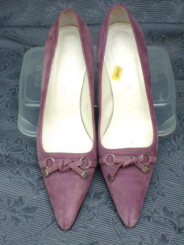 Image 2 of RUSSELL & BROMLEY Mauve Suede Shoes - Size 6/39