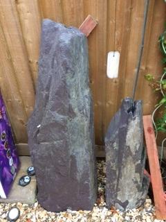 Preview of the first image of Smaller solid Slate Monolith for a Water feature.