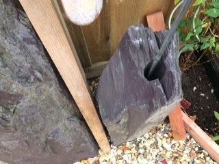 Image 3 of Smaller solid Slate Monolith for a Water feature