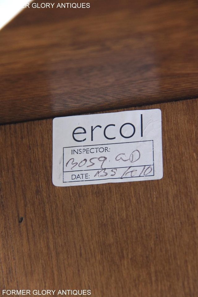 Image 56 of ERCOL GOLDEN DAWN ELM CORNER TV CABINET STAND TABLE UNIT