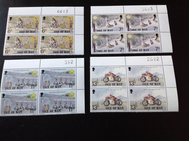 Preview of the first image of Mint -1978- 4 X 4 values- Isle of Man.