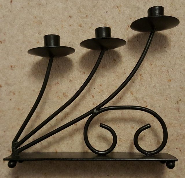 Preview of the first image of Metal Candle stick holders X 5.