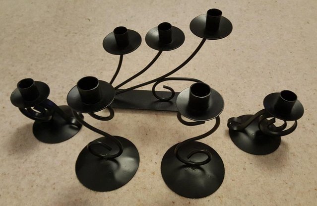 Image 3 of Metal Candle stick holders X 5