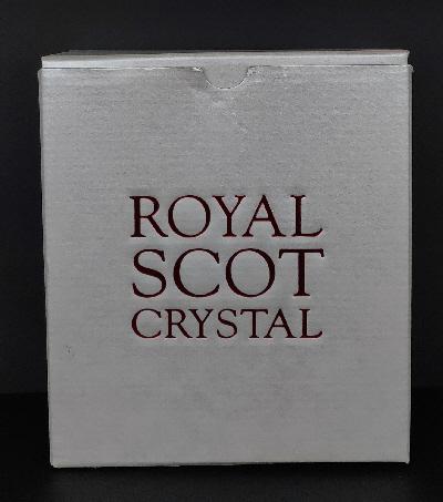 Preview of the first image of BNIB Royal Scott Crystal - Pair Of Ruby Red Wine Glasses.