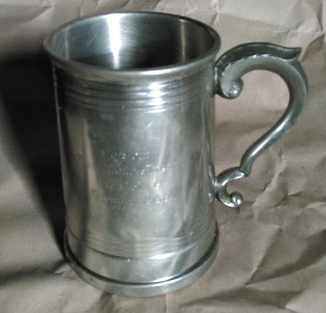 Preview of the first image of Solid Pewter Tankard.