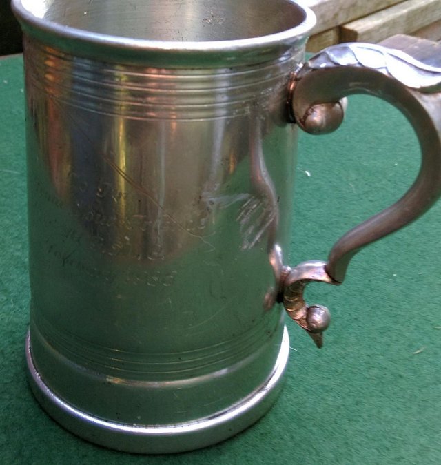 Image 2 of Solid Pewter Tankard